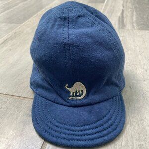 Gymboree Embroidered Dinosaurs Reversible Baseball Hat - Blue, Size 3–6 Months